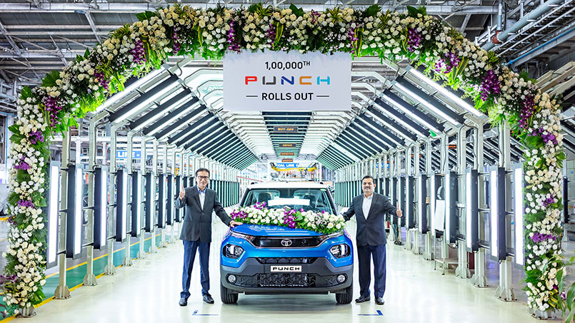 Tata Punch is the fastest SUV to reach 1,00,000 sales.  EVStory
